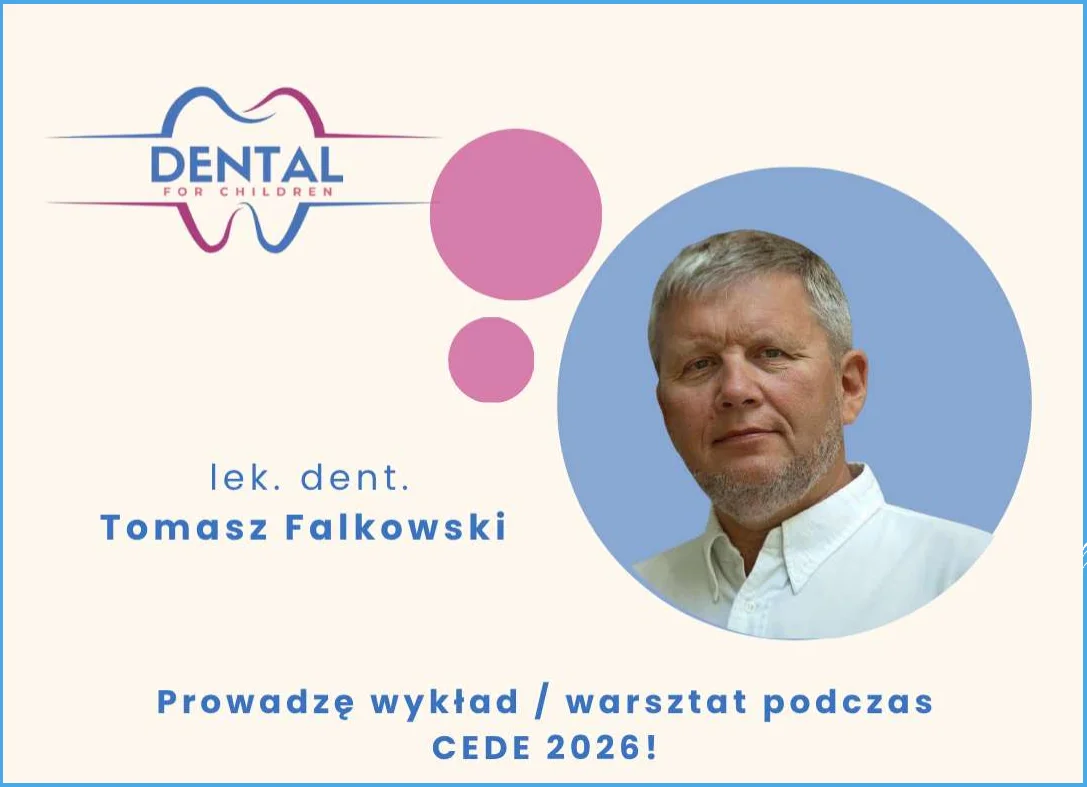 A photo of dentist Tomasz Falkowski from Dental for Children, who will be conducting a lecture and workshop on dental hypnosis at CEDE 2026.